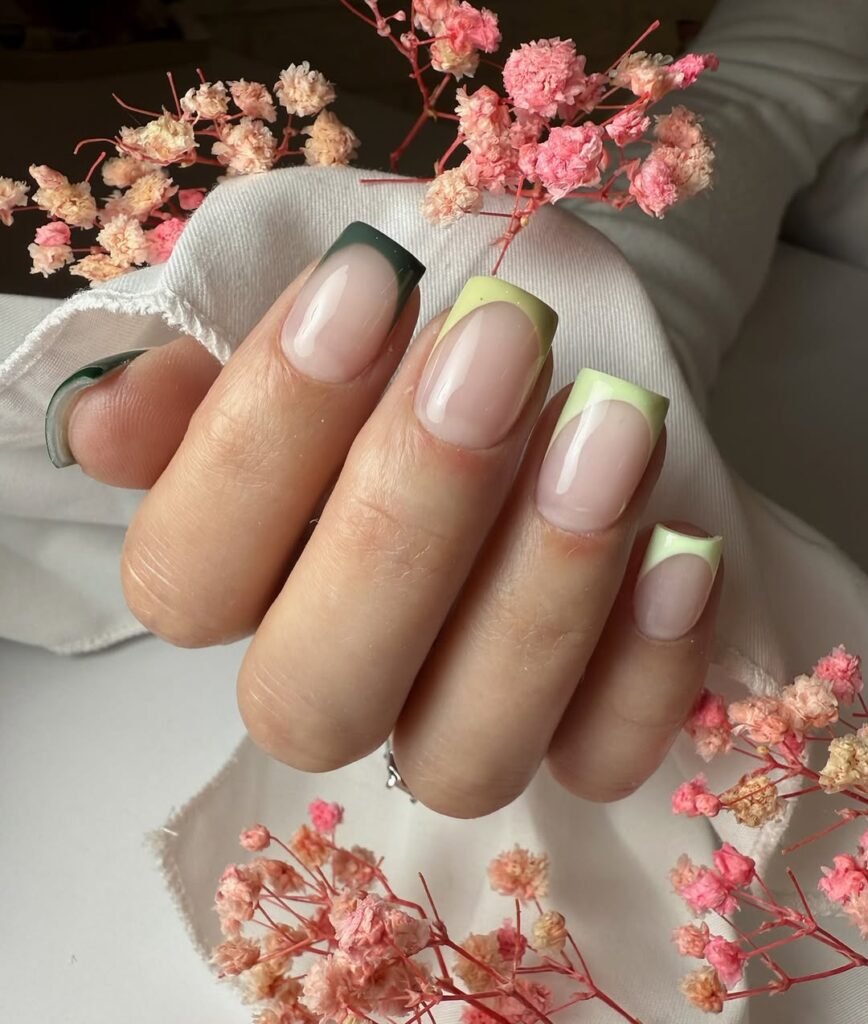 kształt paznokcia, paznokcie french, paznokcie inspiracje, manicure hybrydowy, manicure żelowy