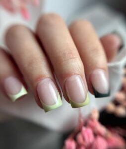 kształt paznokcia, paznokcie french, paznokcie inspiracje, manicure hybrydowy, manicure żelowy