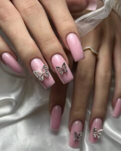 paznokcie hybrydowe, żel do paznokci, paznokcie żelowe, naklejki na paznokcie, manicure klasyczny